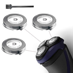 Rollingfit SH30 replacement head close-up showing skin-friendly design for Philips shavers.