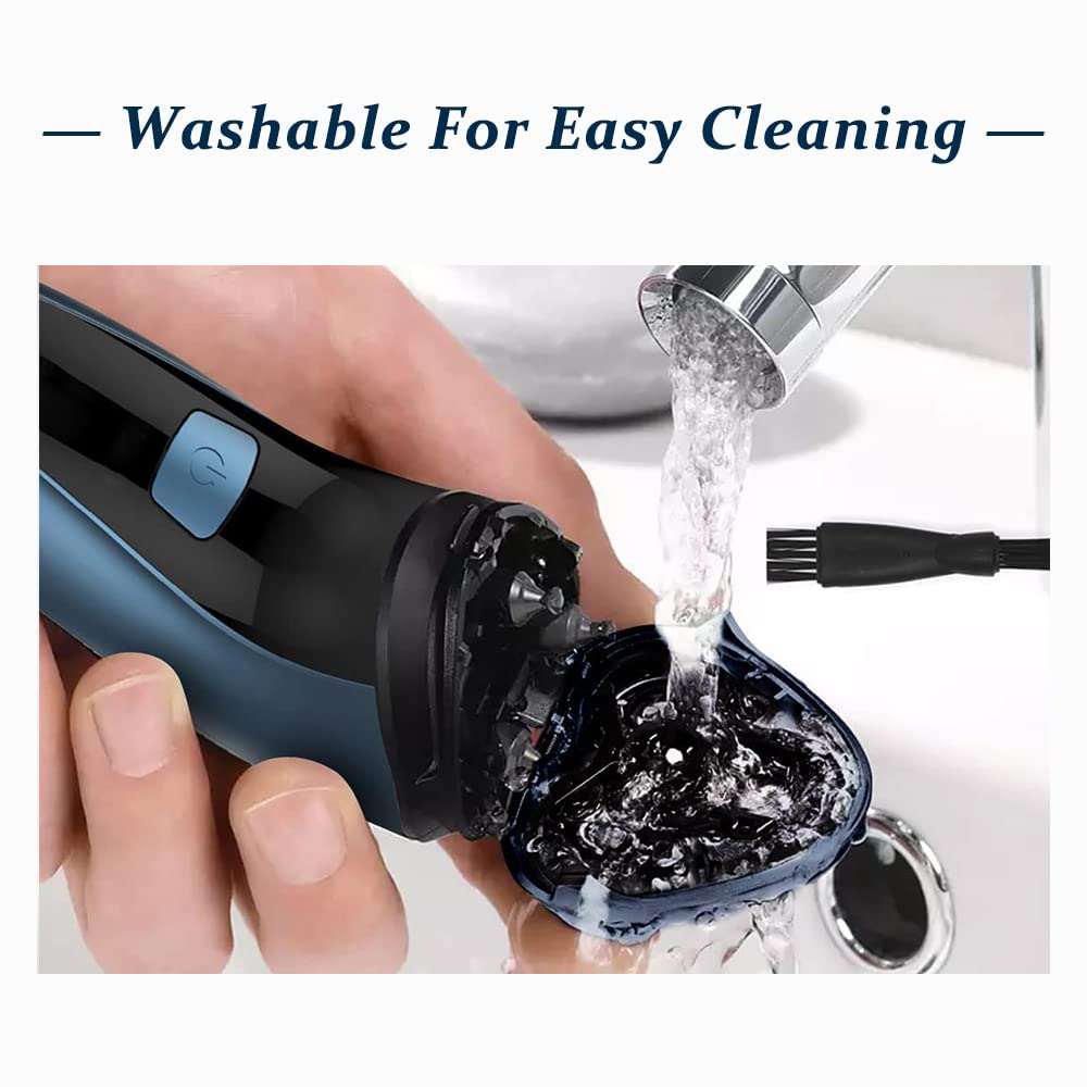Rollingfit SH30 head during dry shave delivers smooth glide.