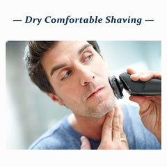 Rollingfit SH30 head with rounded edges protects skin during shaving.