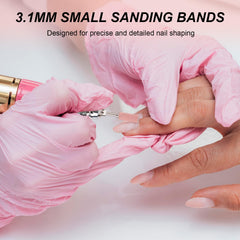 Rolybag 180 grit smoothing bands for natural nails edging.