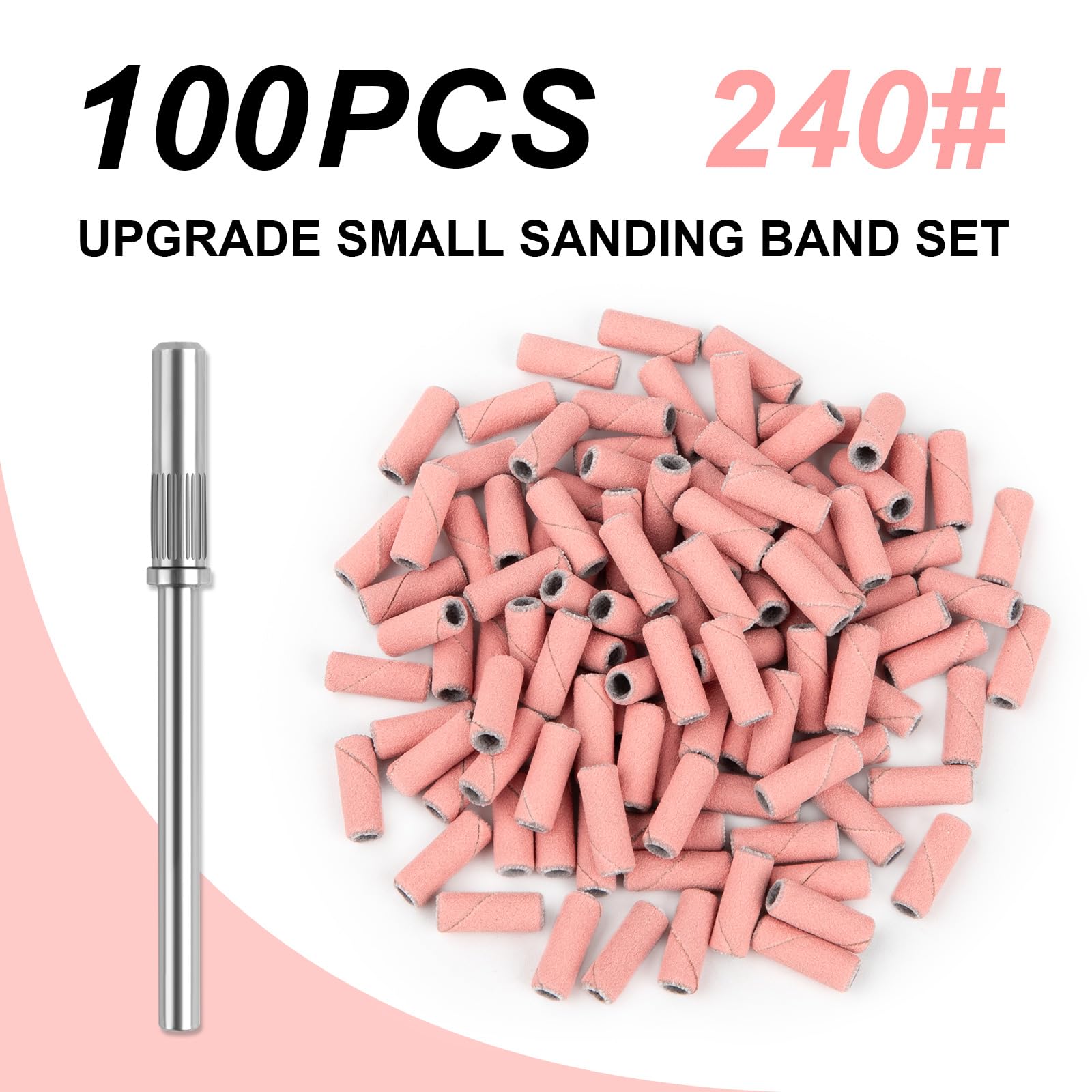 Rolybag 240 extreme fine bands polish nail surfaces for a shine.