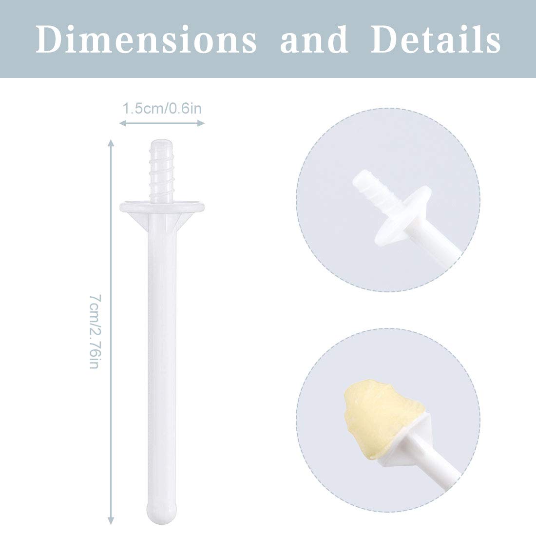 Rolybag disposable spatulas keep nostril grooming hygienic and mess-free.