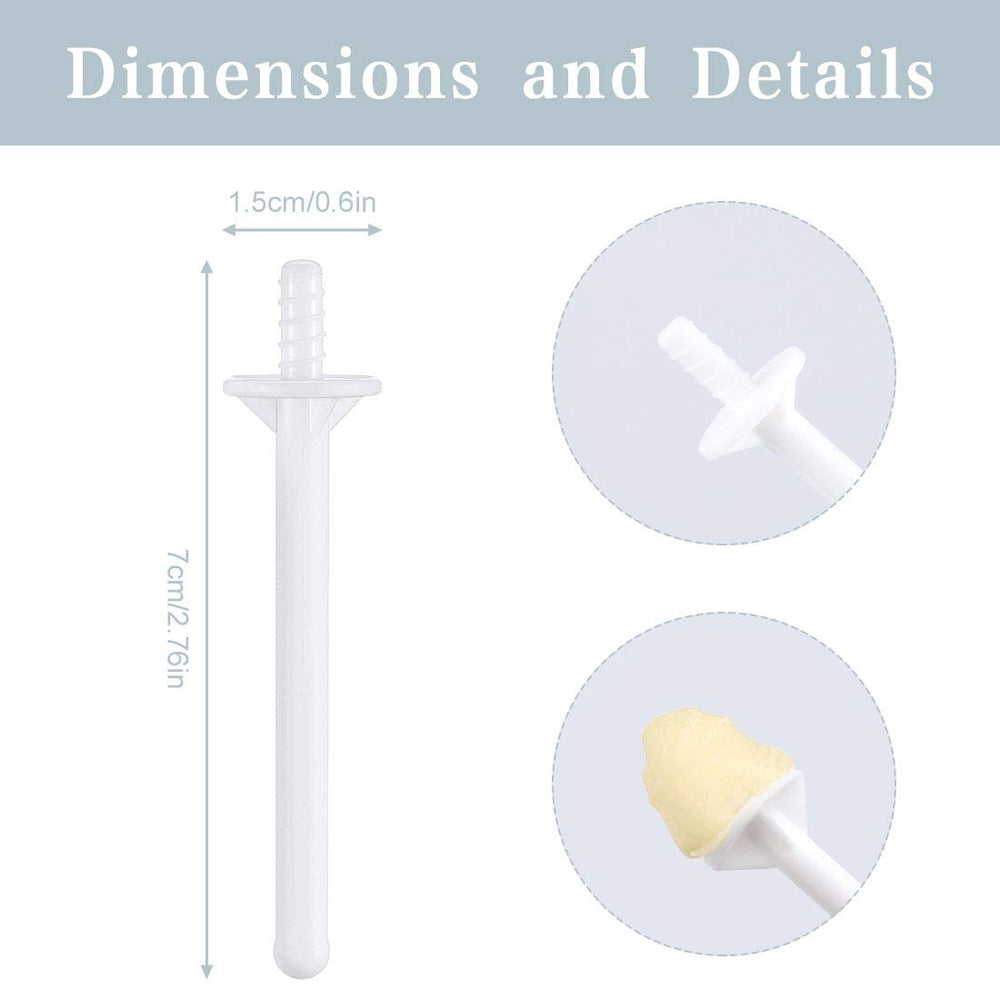 Rolybag disposable spatulas keep nostril grooming hygienic and mess-free.