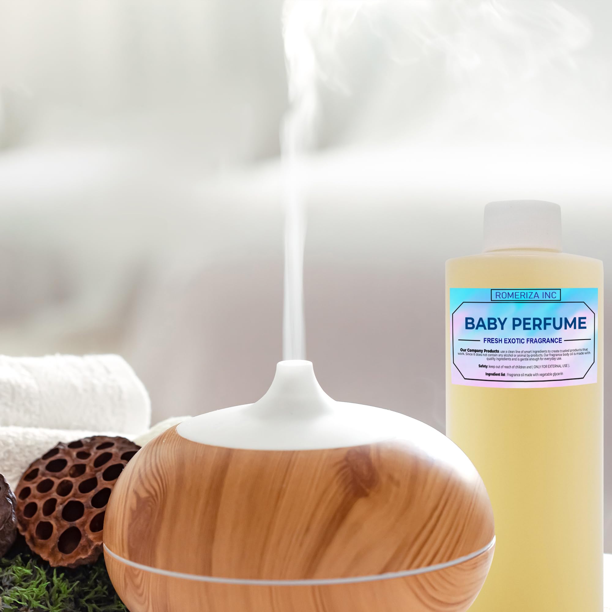 ROMERIZA INC unisex baby oil moisturizes skin with light finish