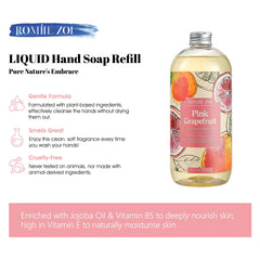 Foamy lather from ROMIIE ZOI hand soap in action.
