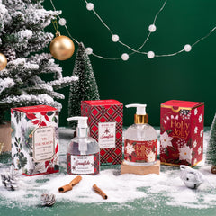 ROMIIE ZOI Scottish tartan label on festive bottle