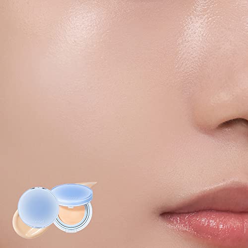 romnd Bare Water Cushion application closeup shows smooth, lightweight coverage