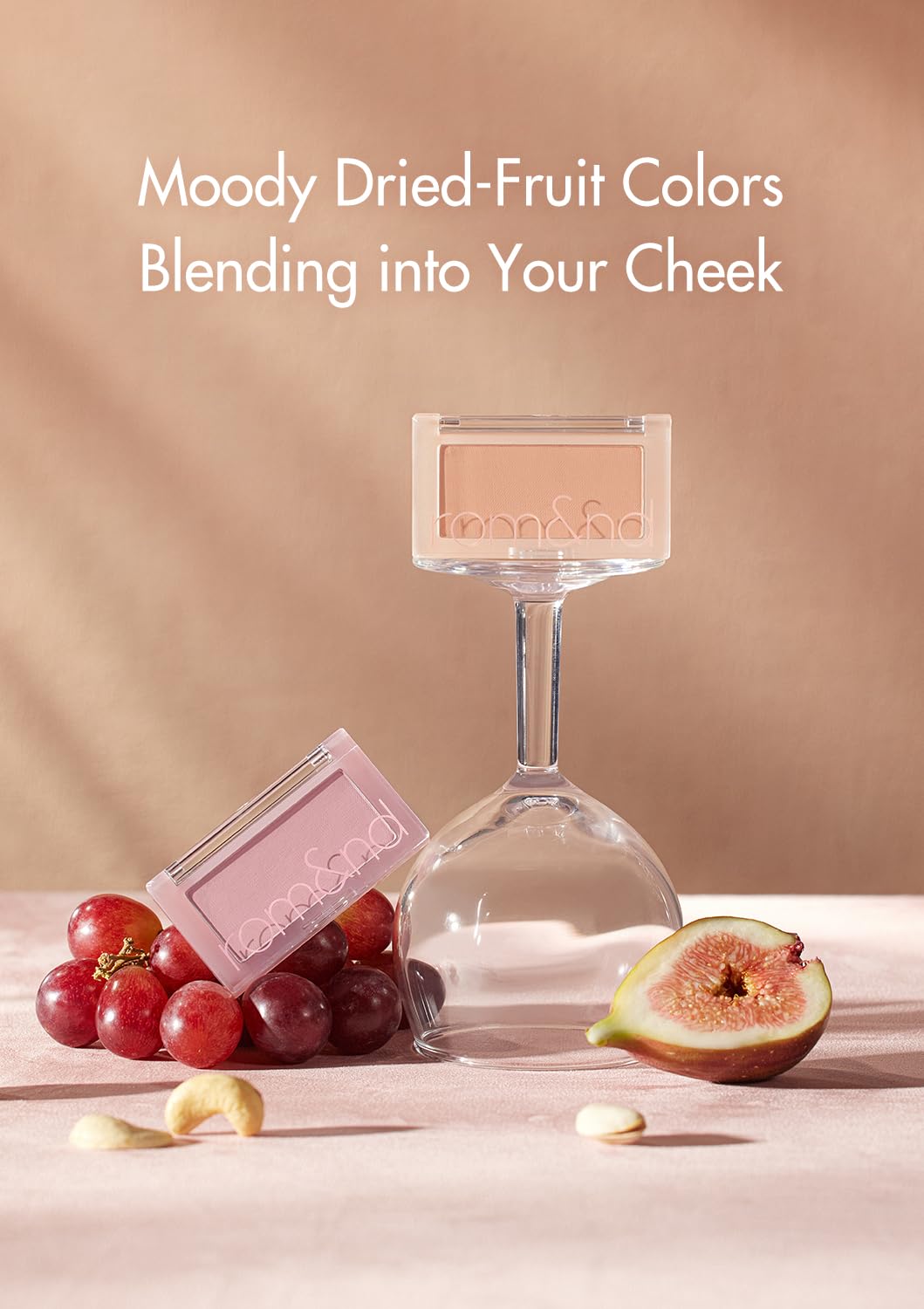 rom&nd Better Than Cheek fluffy-cheek-dimension swatch for natural glow