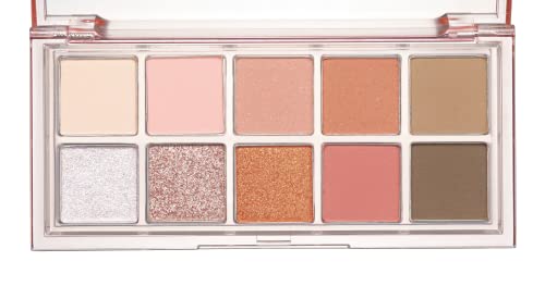 rom&nd Better Than Palette 102g Peach Dahlia Garden swatches array for easy shade selection