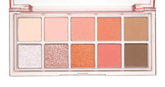 rom&nd Better Than Palette 102g Peach Dahlia Garden swatches array for easy shade selection