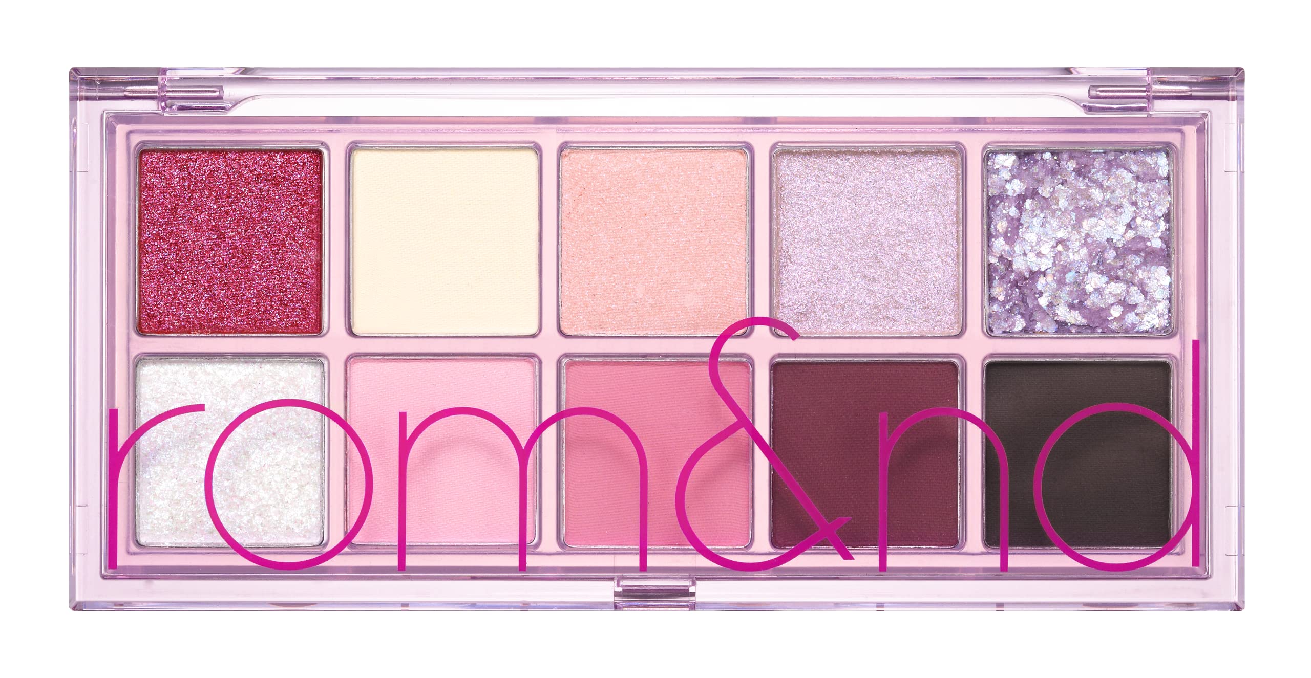 rom&nd Better Than Palette front view highlighting warm Berry Fuchsia Garden shades for long-lasting daily looks.