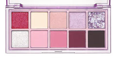 rom&nd Better Than Palette swatches show matte and shimmer finishes for seamless color blending.