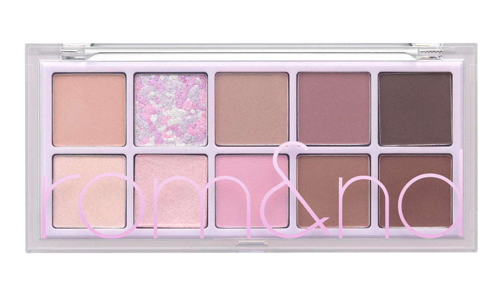 romnd Better Than Palette Dreamy Lilac Garden swatches on skin for a soft, wearable look