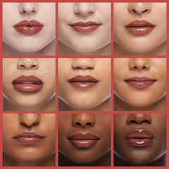 rom&nd DEWY·FUL Water Tint Salty Peach wand application demonstrates lightweight layering.