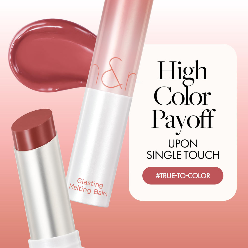 Rom&nd Glasting Melting Balm enriched with shea butter for lasting softness.