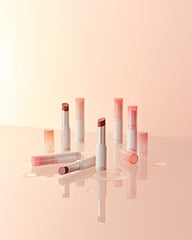 rom&nd Glasting Melting Lip Balm 04 Vegan tinted balm demonstrates natural tint with plant-based care.