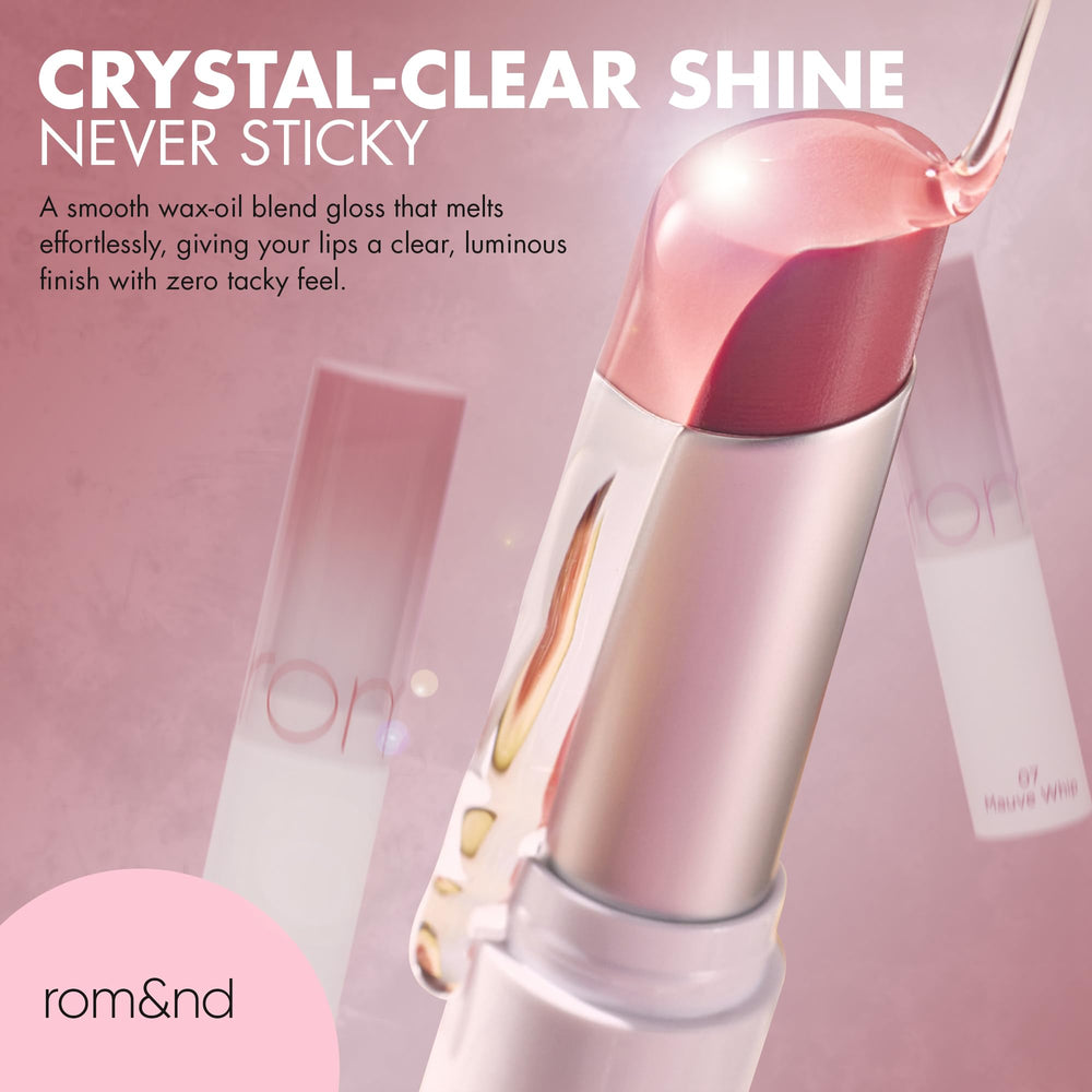 rom&nd Lip Balm Smooth Glide Texture enables precise, one-swipe color.