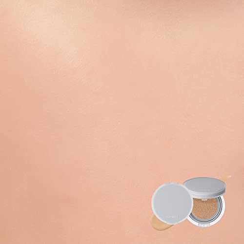 Rom&nd Nu Zero Cushion 05 Sand 25 swatches on cheek demonstrate shade versatility.