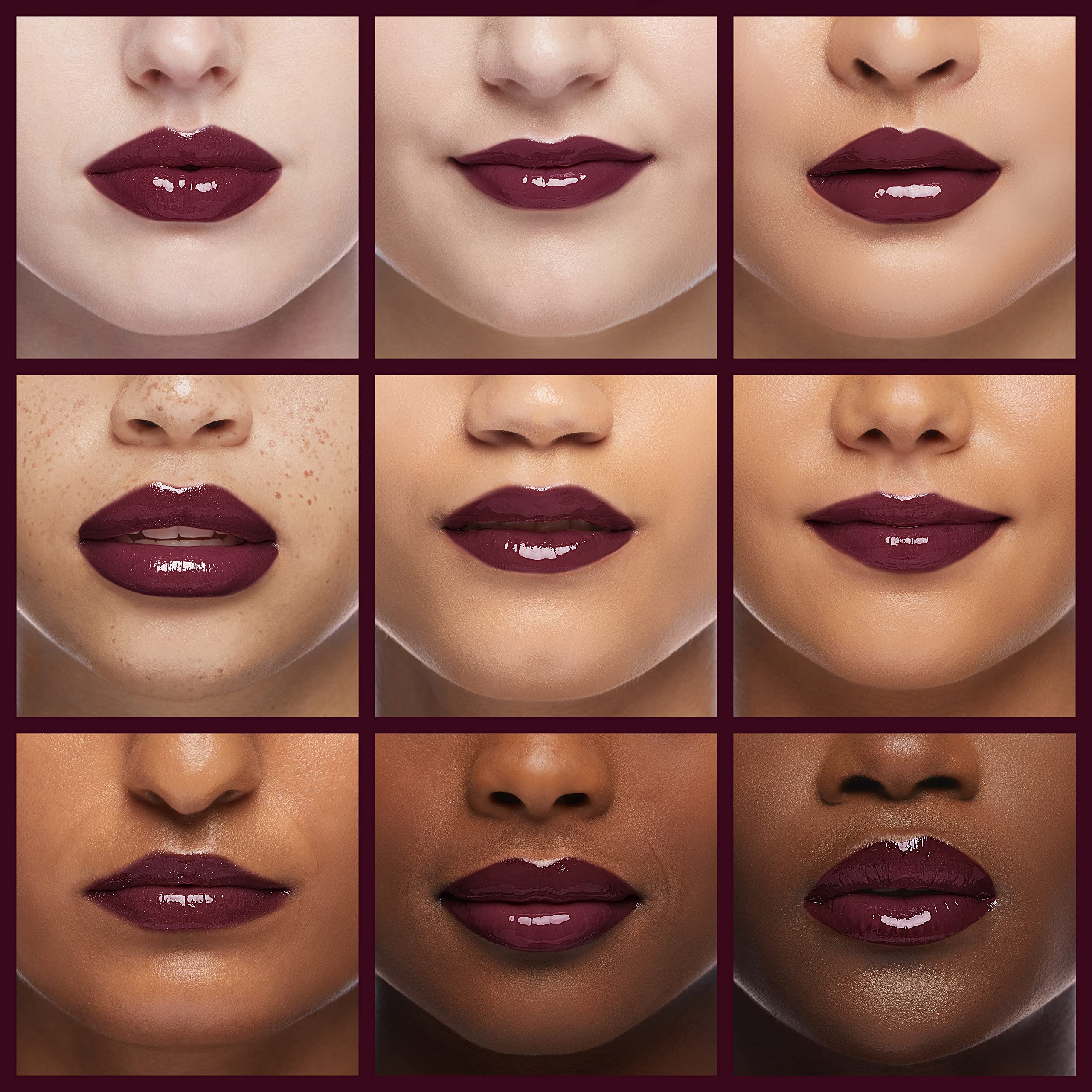rom&nd Plum Coke lip look shows hydration and gloss under a mask test.