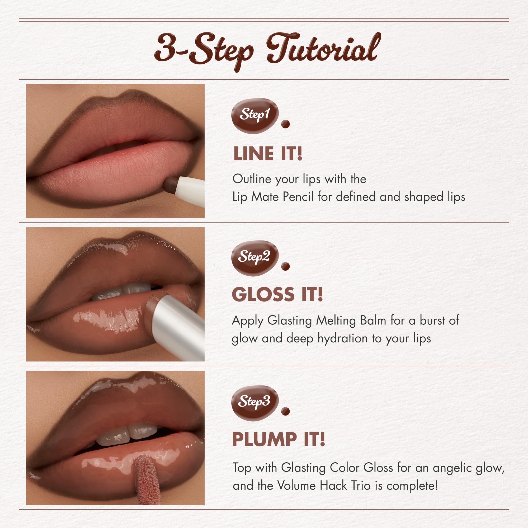 rom&nd Glasting Color Gloss on lips enhances natural color with shine.