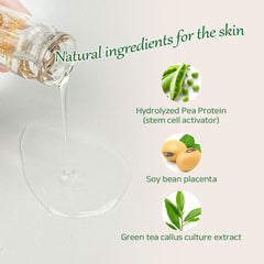 Ronas Stem Cell Solution dropper bottle in use for precise application.