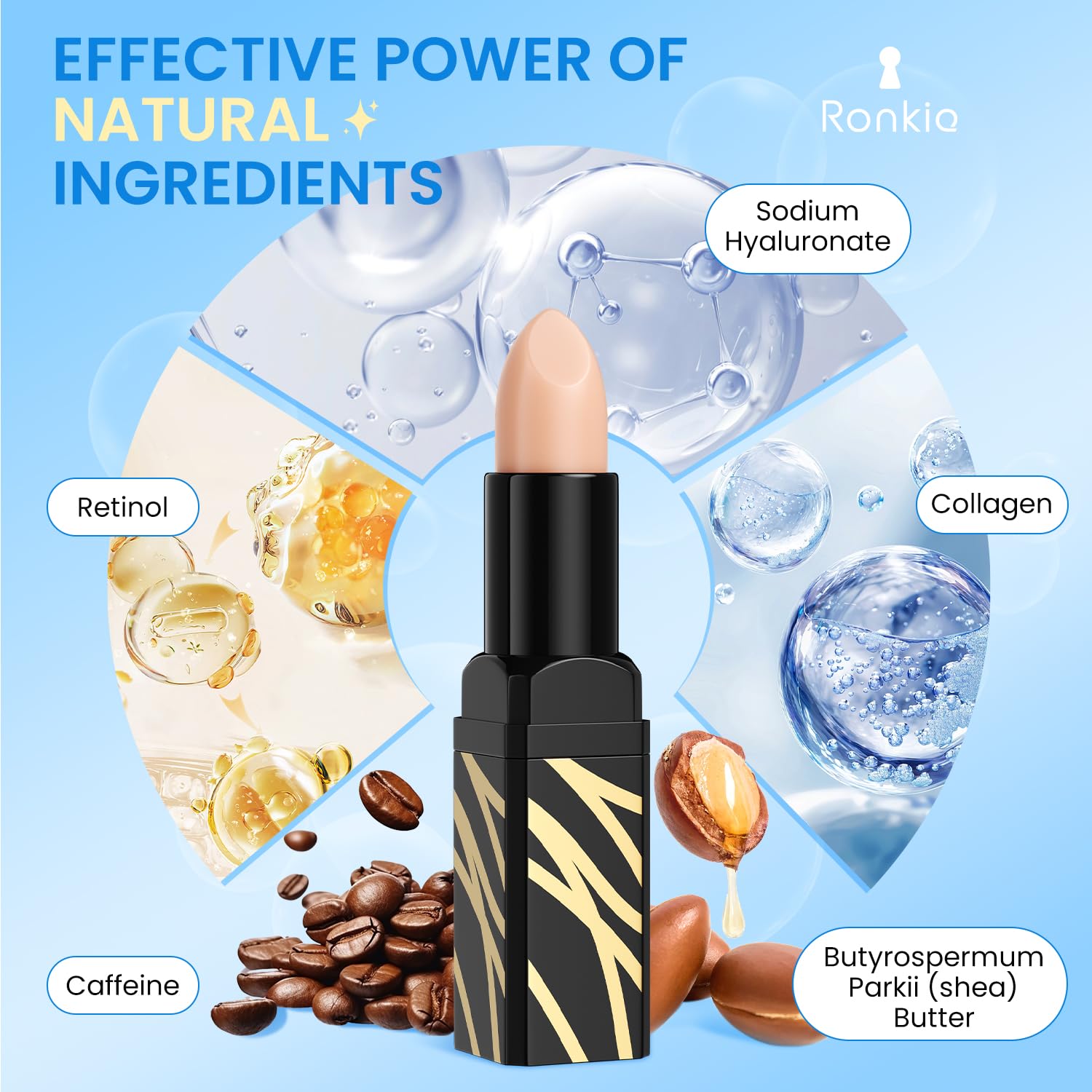 RONKIE Caffeine Eye Stick is ideal for travel and quick touch-ups.