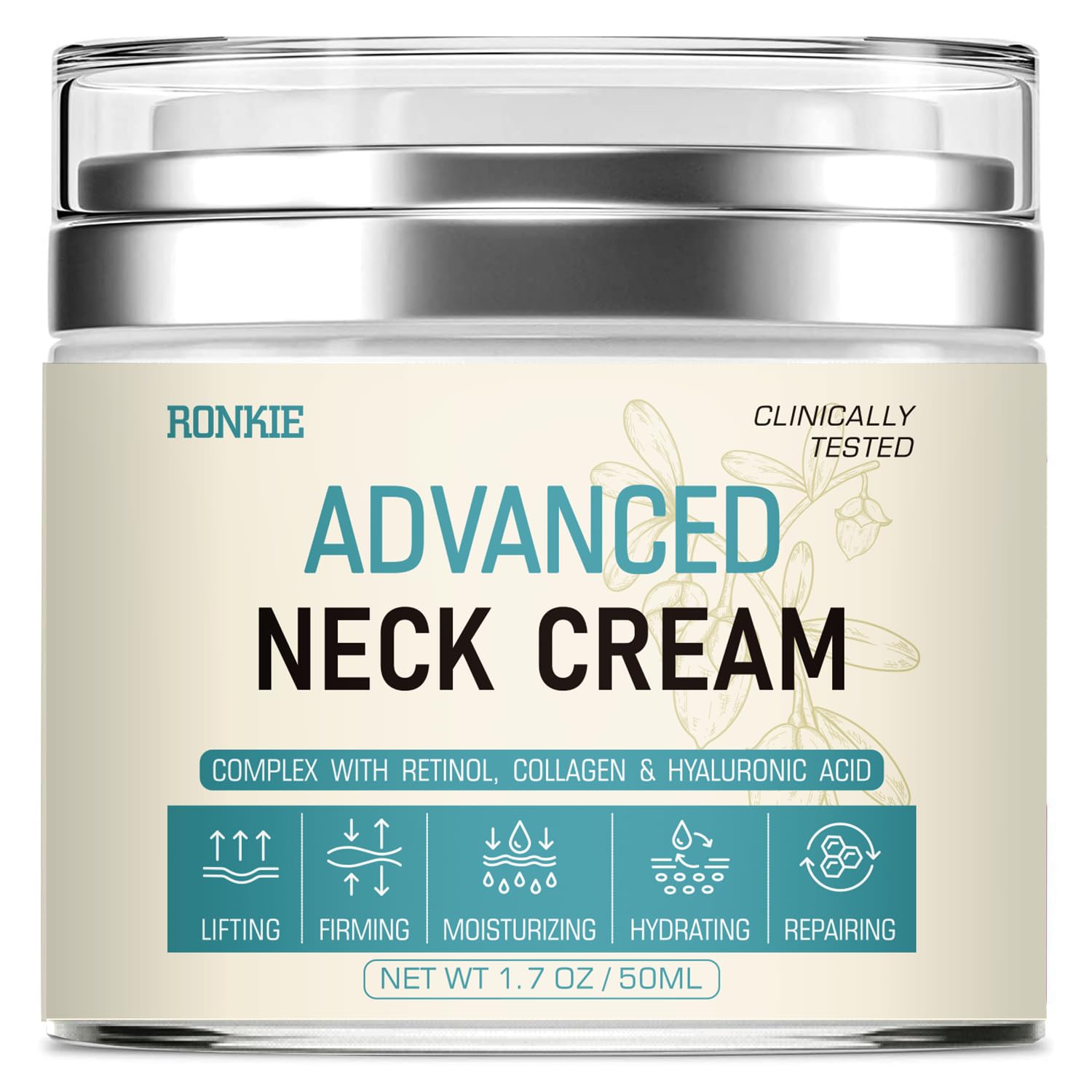 RONKIE Crème Cou Lift-Immédiat pour contour plus ferme.