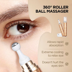 RONKIE Eye Cream Stick shown in use for on-the-go application.