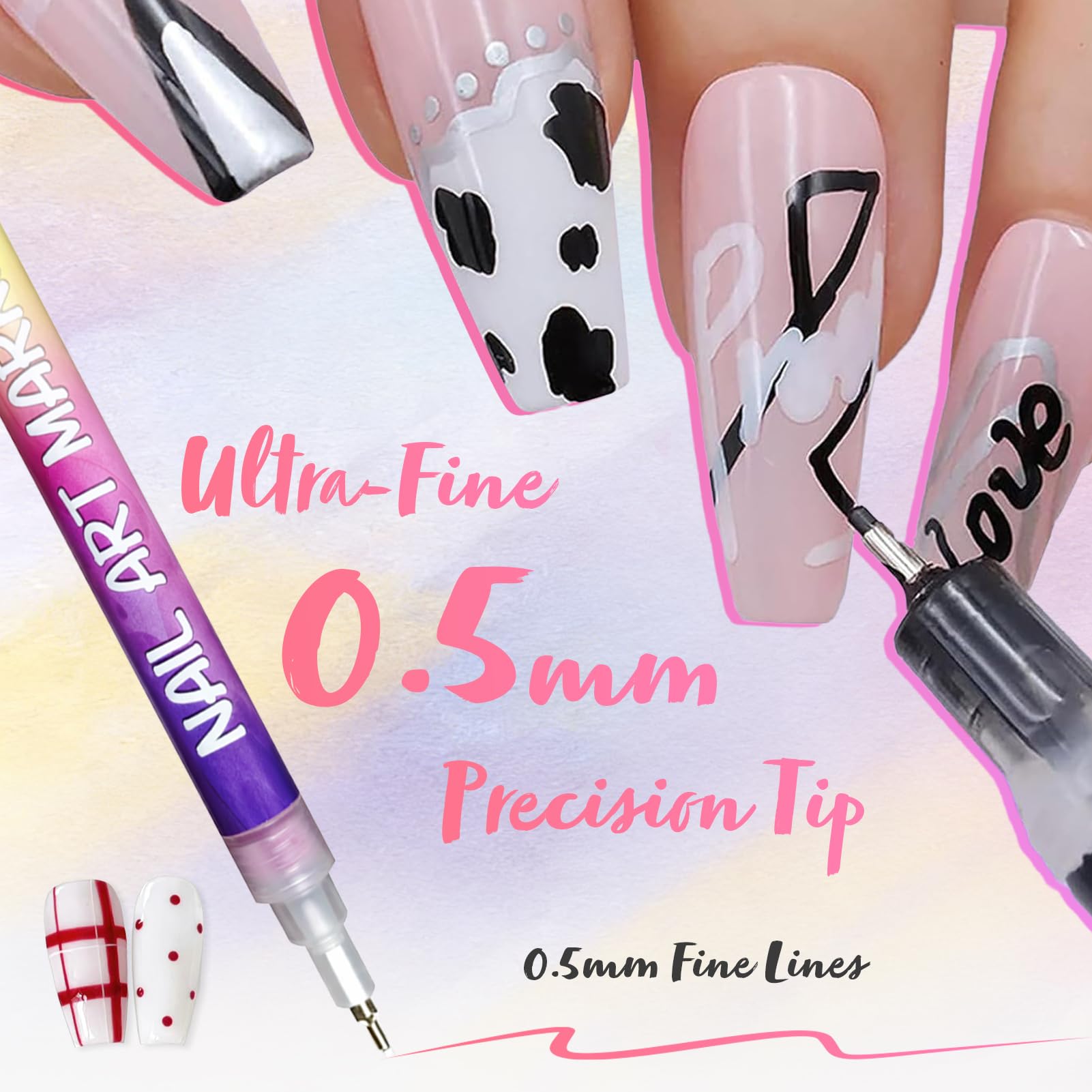 RONYUTON color swatches showing range for bold accents in nail art