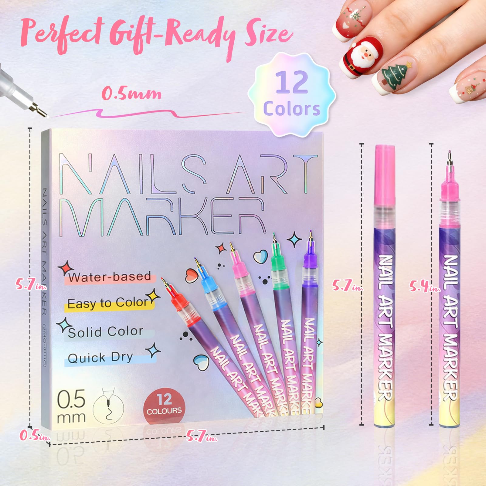 RONYUTON detailed nail art designs demo featuring flowers, dots, and geometrics