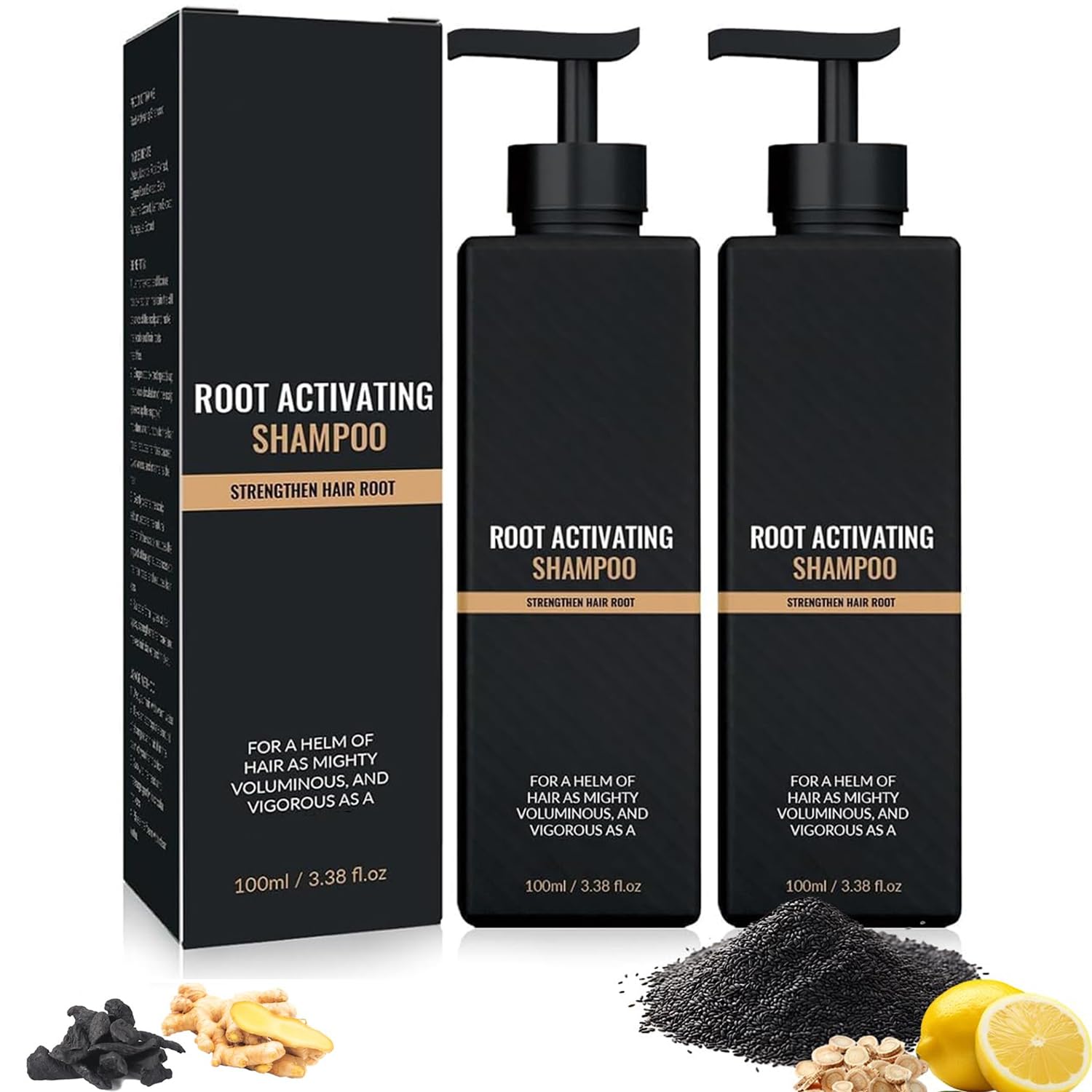 Root Activator Shampoo bottle front view for daily care and vitality