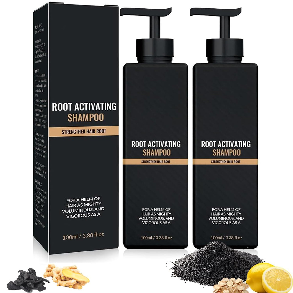 Root Activator Shampoo bottle front view for daily care and vitality