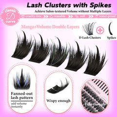 Rootoo Lash Clusters Kit features 12-22mm lengths to customize daily looks.