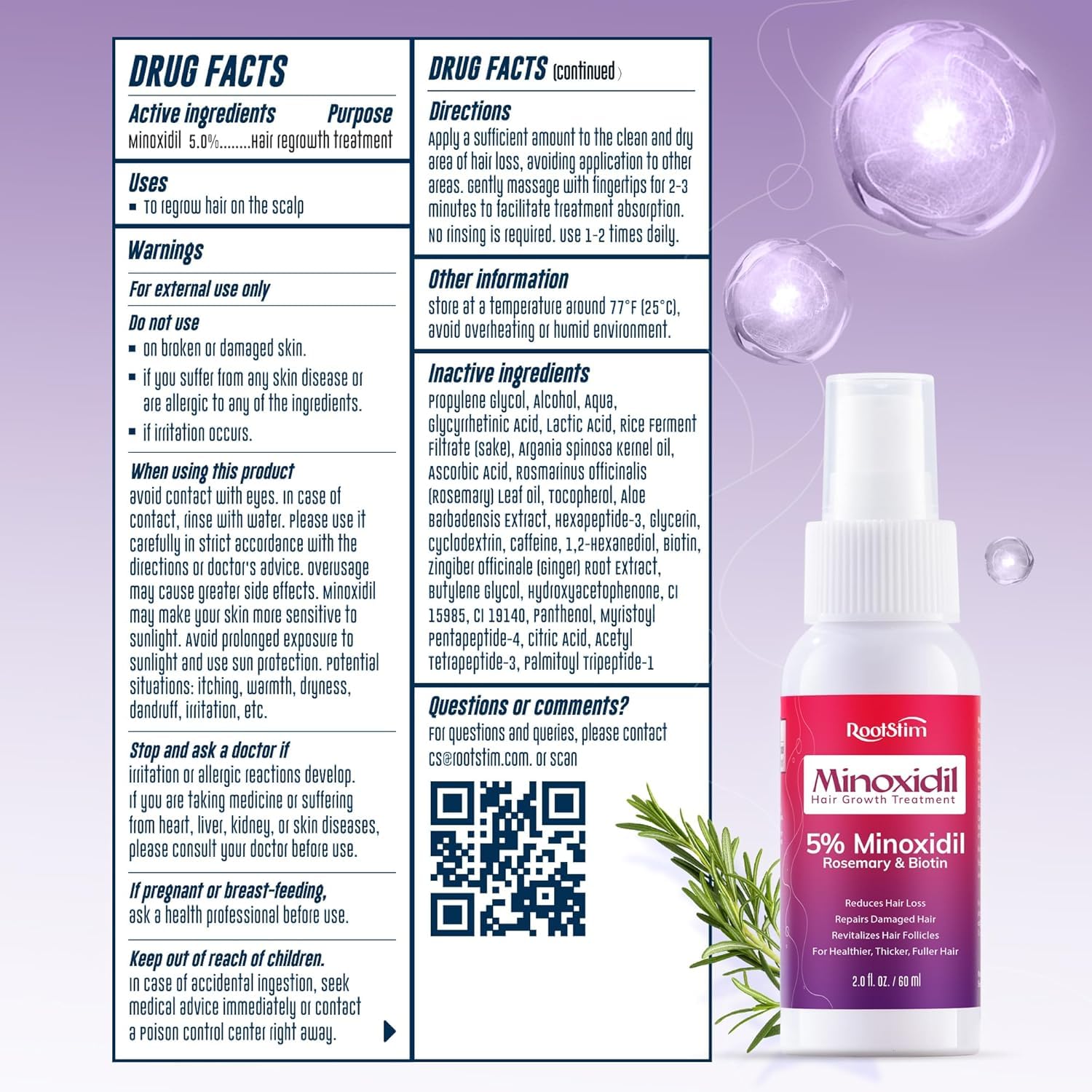 RootStim daily use supports ongoing volume care and scalp health.