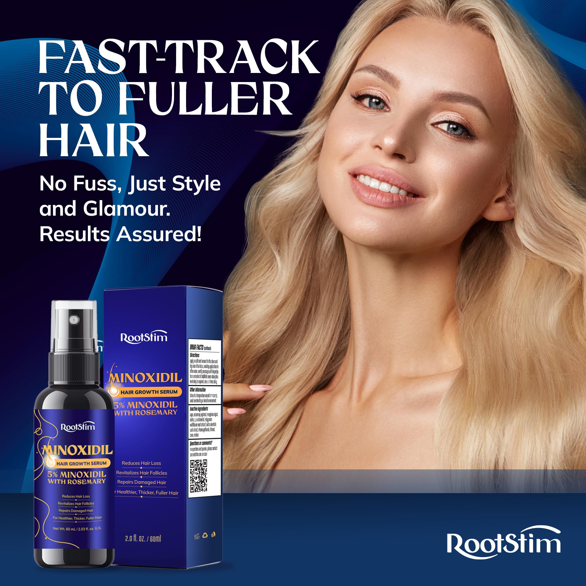 RootStim packaging and ingredients highlight clean formula.