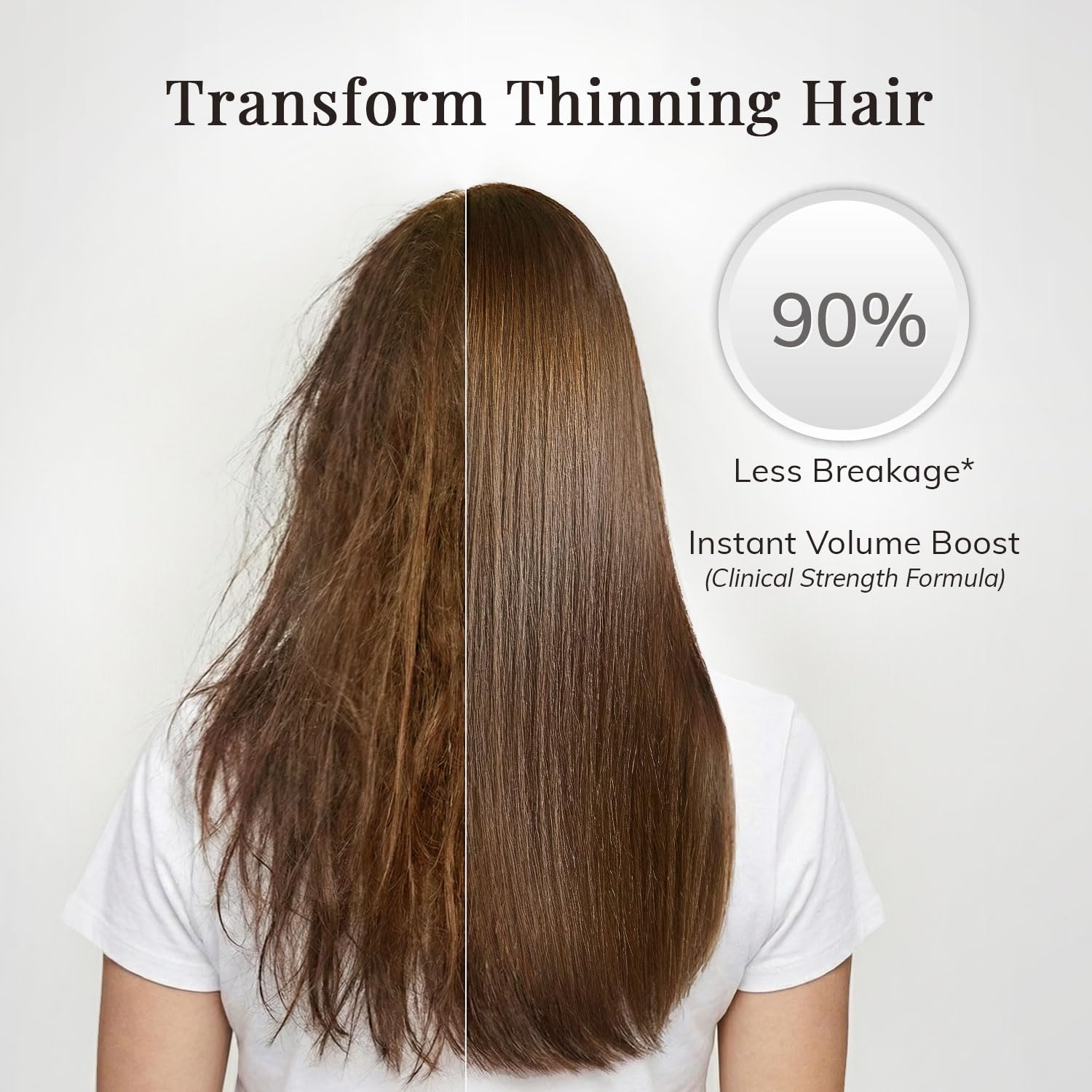 Application scene of RootStim Rosemary Conditioner smoothing detangling and prepping hair for styling