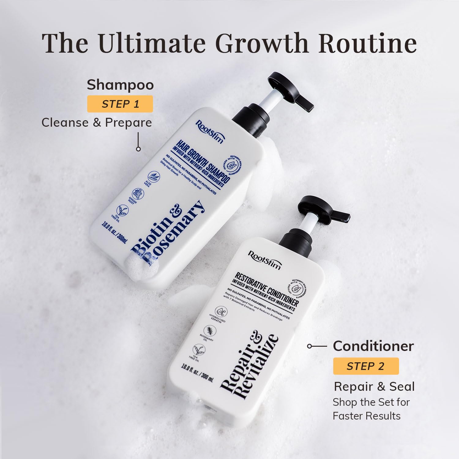 Color-treated safe RootStim Rosemary Conditioner maintains vibrancy and softness