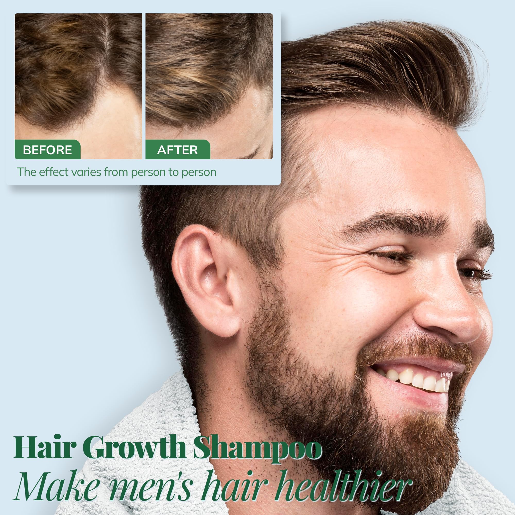 RootStim Rosemary Shampoo ingredients close-up with tea tree and ginger.