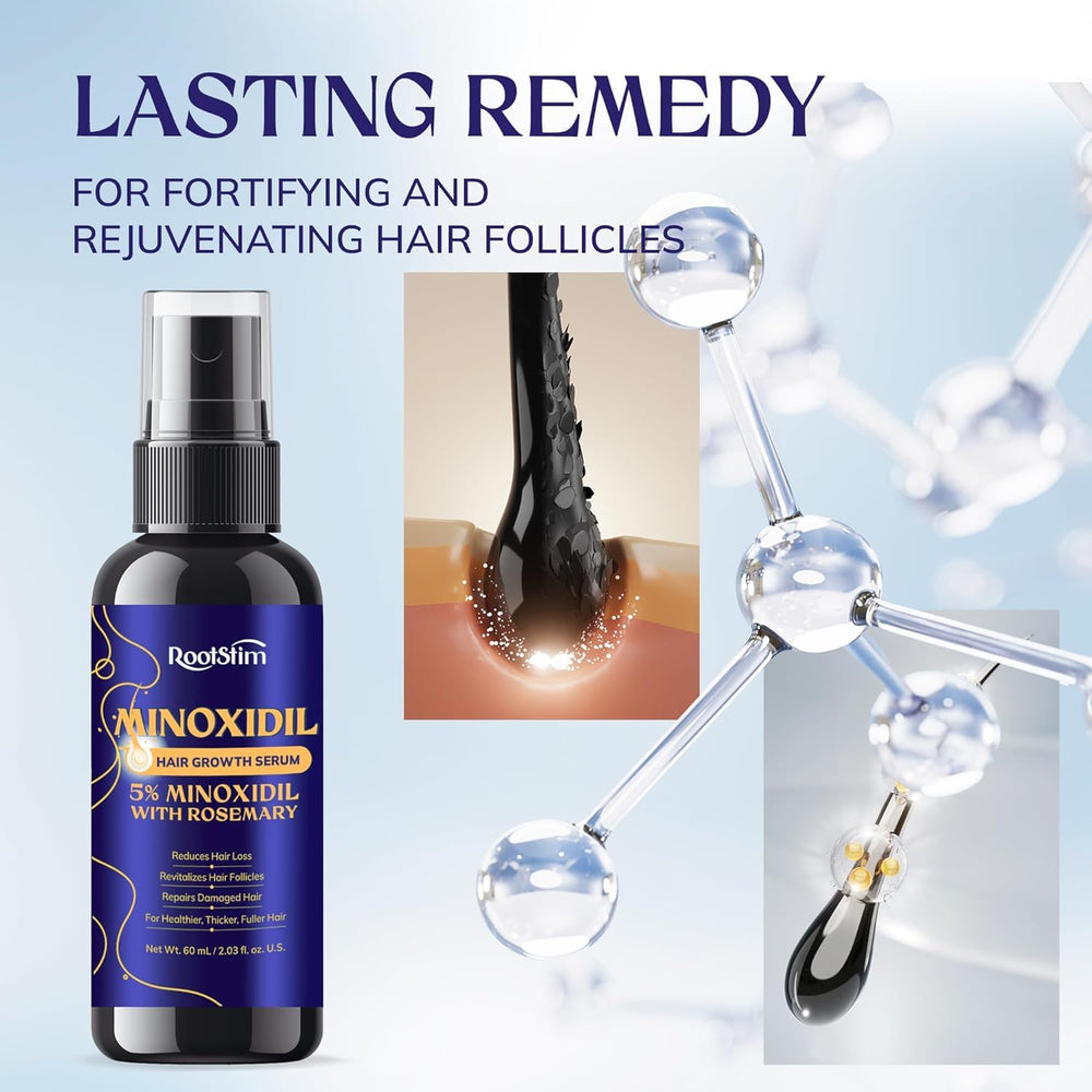 RootStim scalp massage aids product absorption during use.