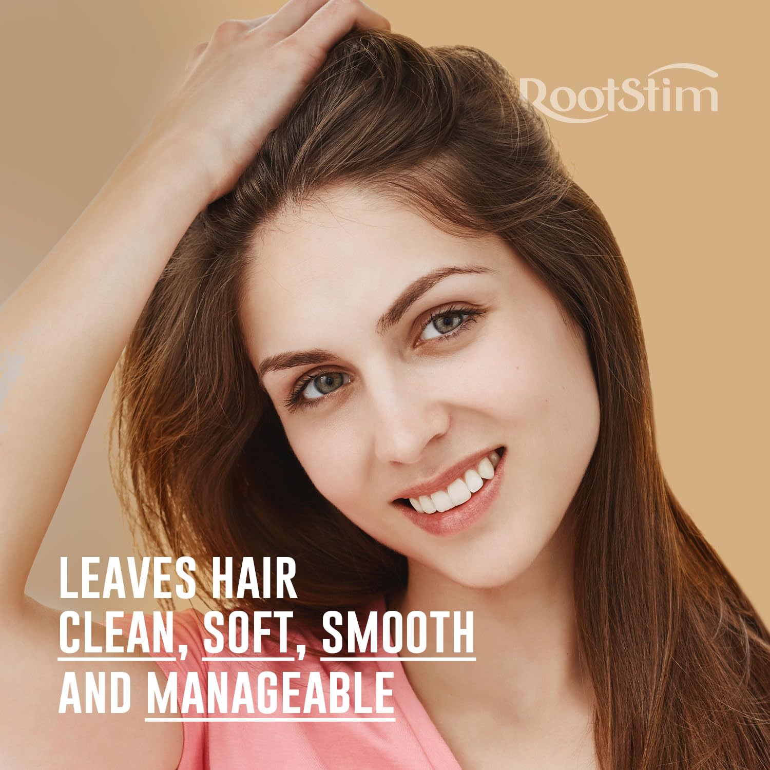 Sulfate-free formula respects scalp oil balance during routines with RootStim.