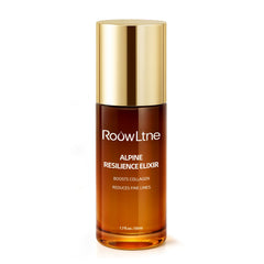 RoowLtne Retinol Serum bottle for face and neck promotes smoother skin.