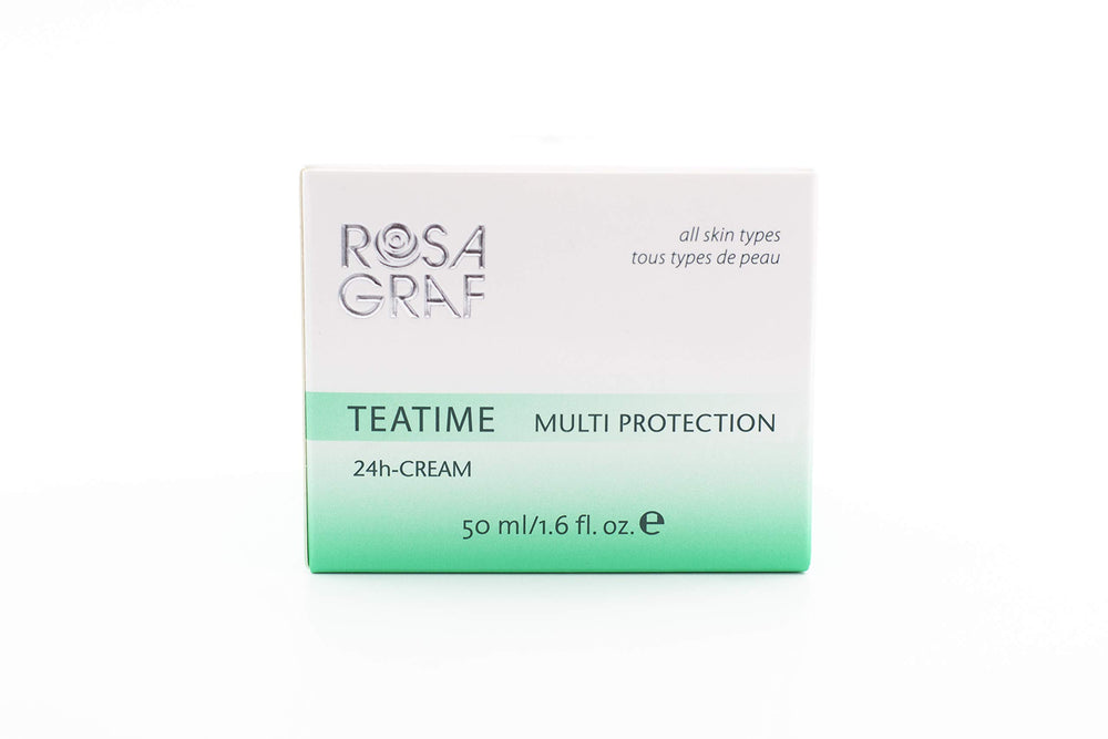 Rosa Graf T-Time cream spread on skin demonstrates smooth application and hydration