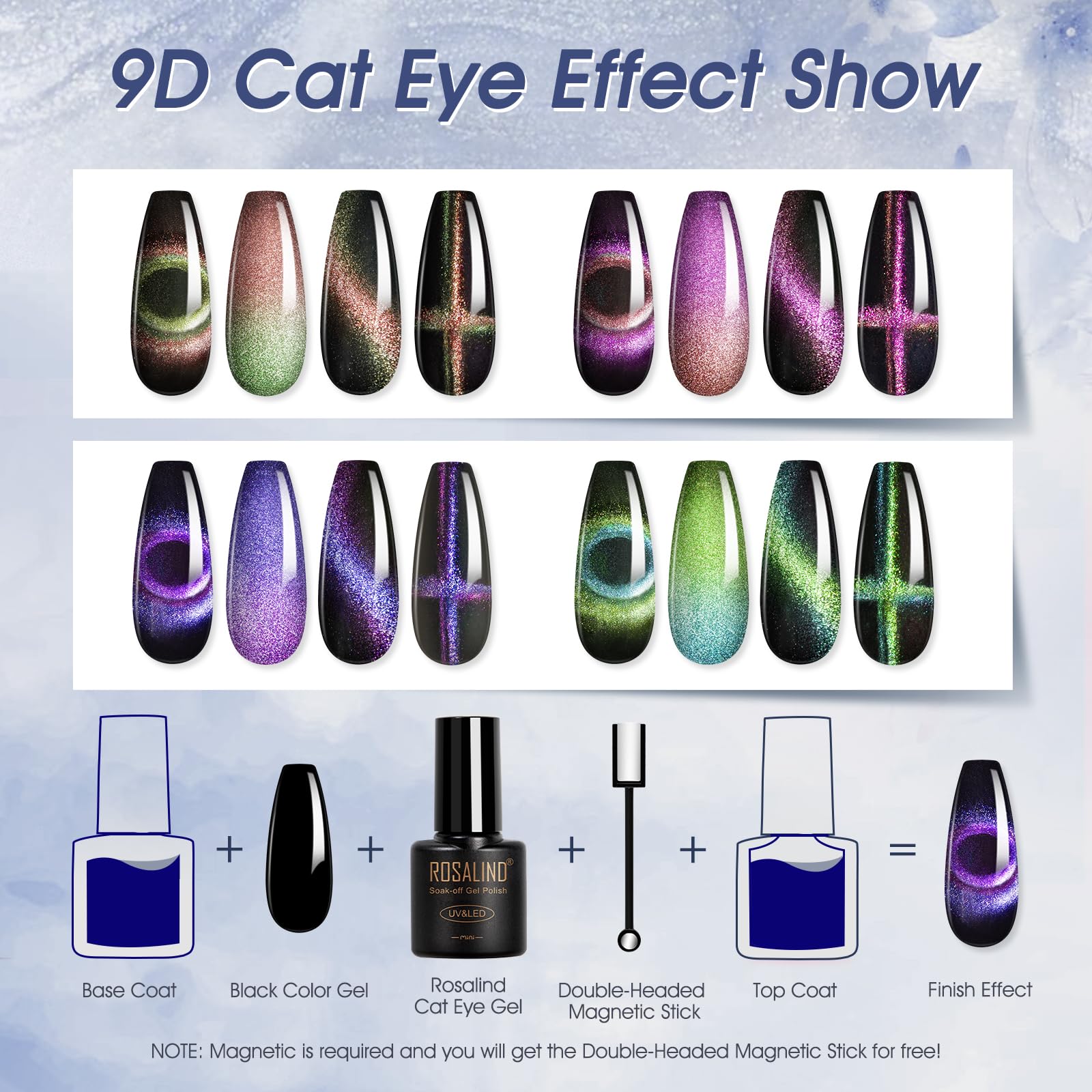 ROSALIND base coat bottle primes nails for adhesion and smooth color