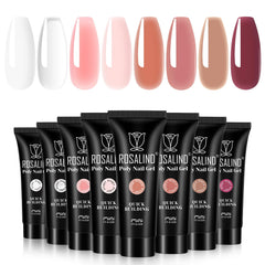 ROSALIND Christmas poly nail gel set eight colors for holiday nail art inspiration