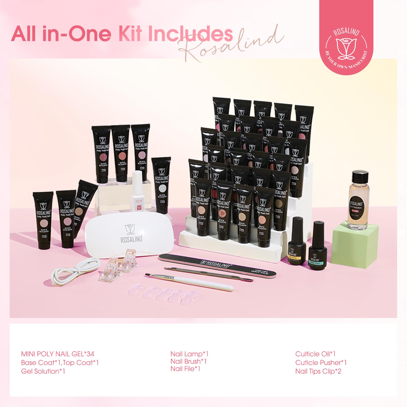 ROSALIND cuticle oil and pusher for tidy maintenance