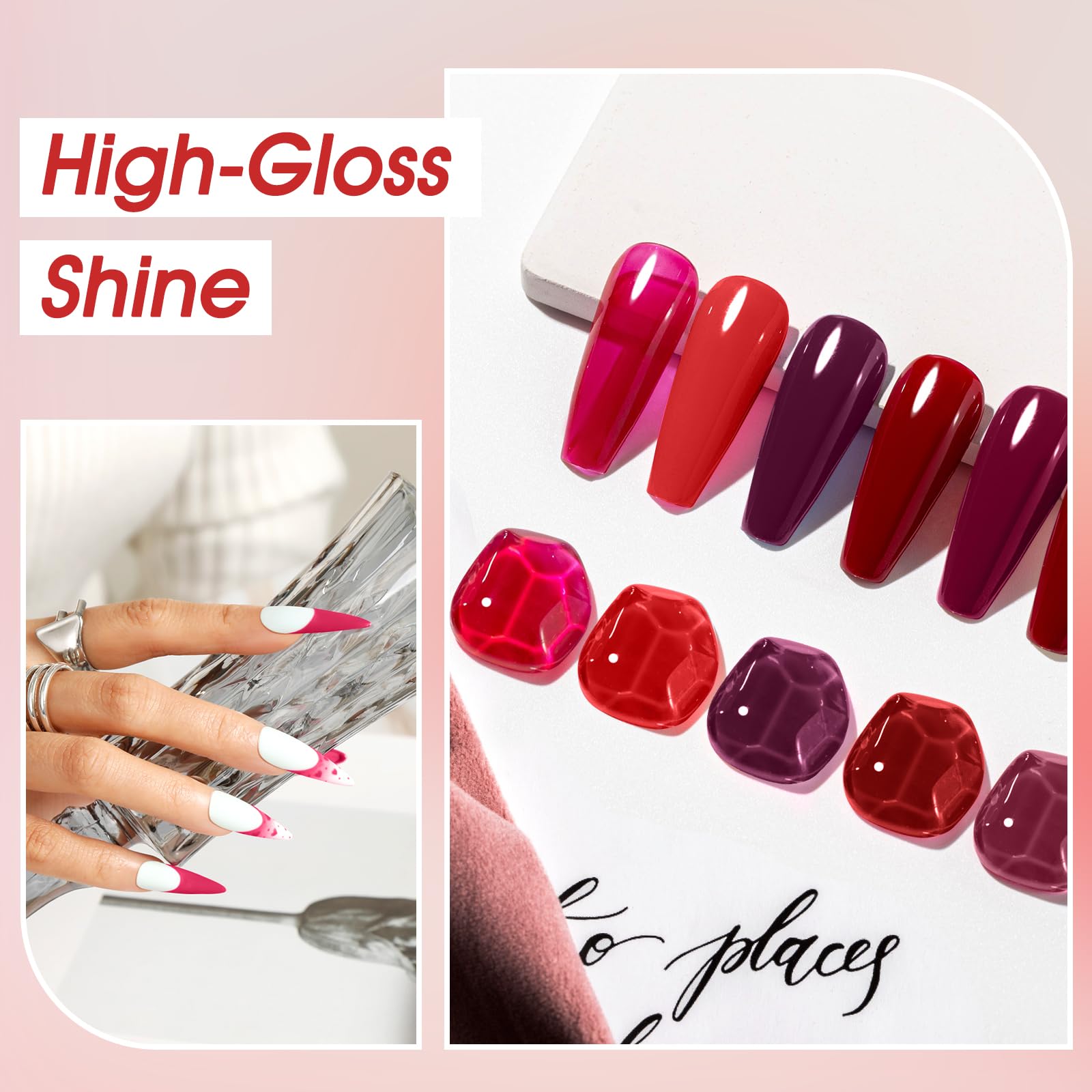 ROSALIND dark red nail polish offers bold shade for evening looks