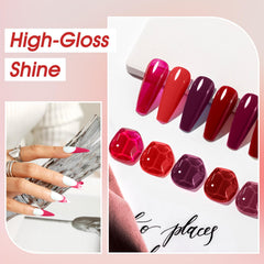 ROSALIND dark red nail polish offers bold shade for evening looks