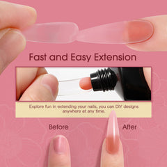ROSALIND Nude Pink gel used for glitter and rhinestone nail art.