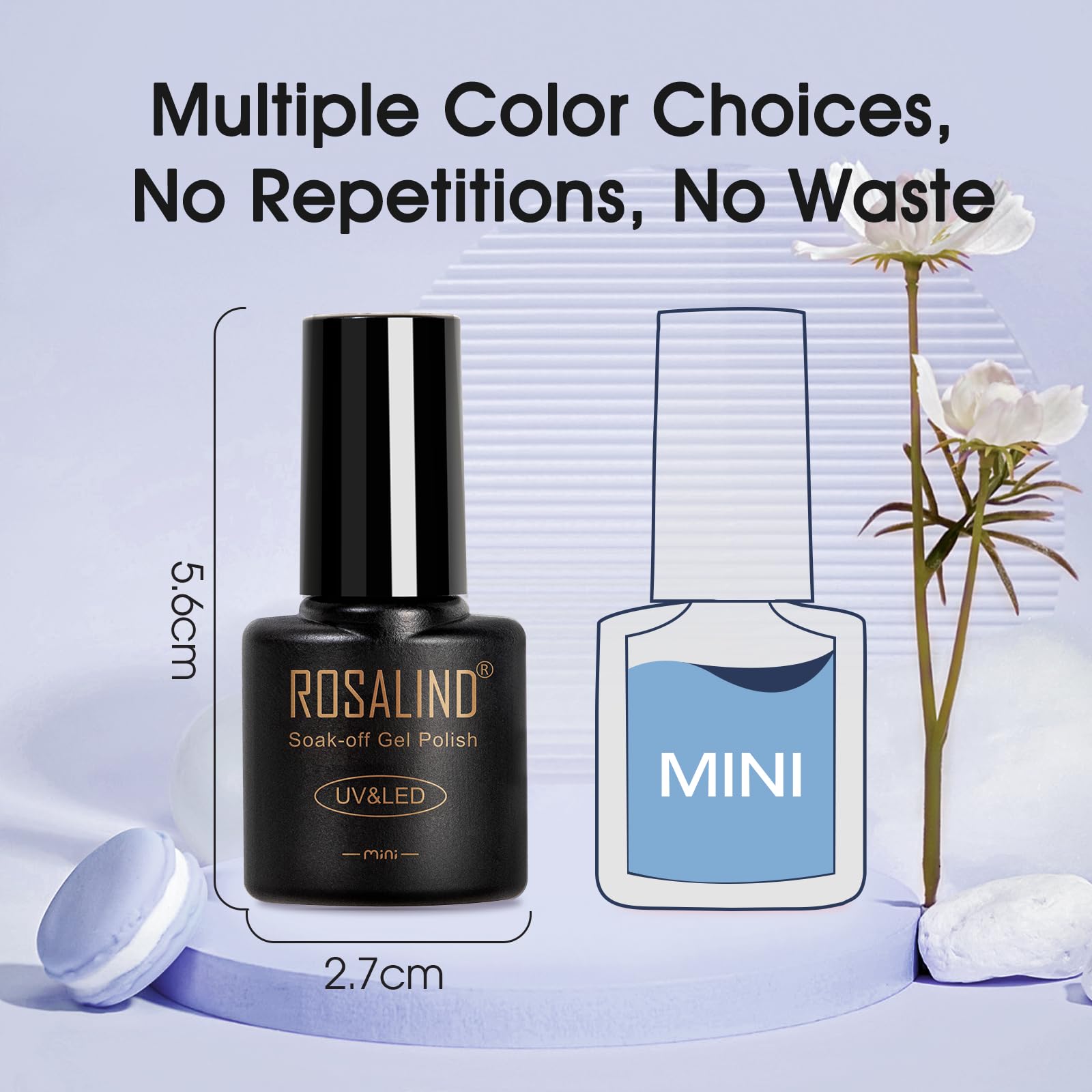 ROSALIND galaxy 9D cat-eye effect creates bold cosmic nails.