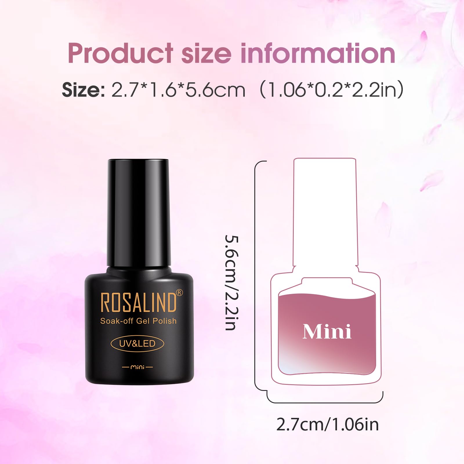 ROSALIND Gel polish set offering salon-worthy glitter ideas for DIY nails.